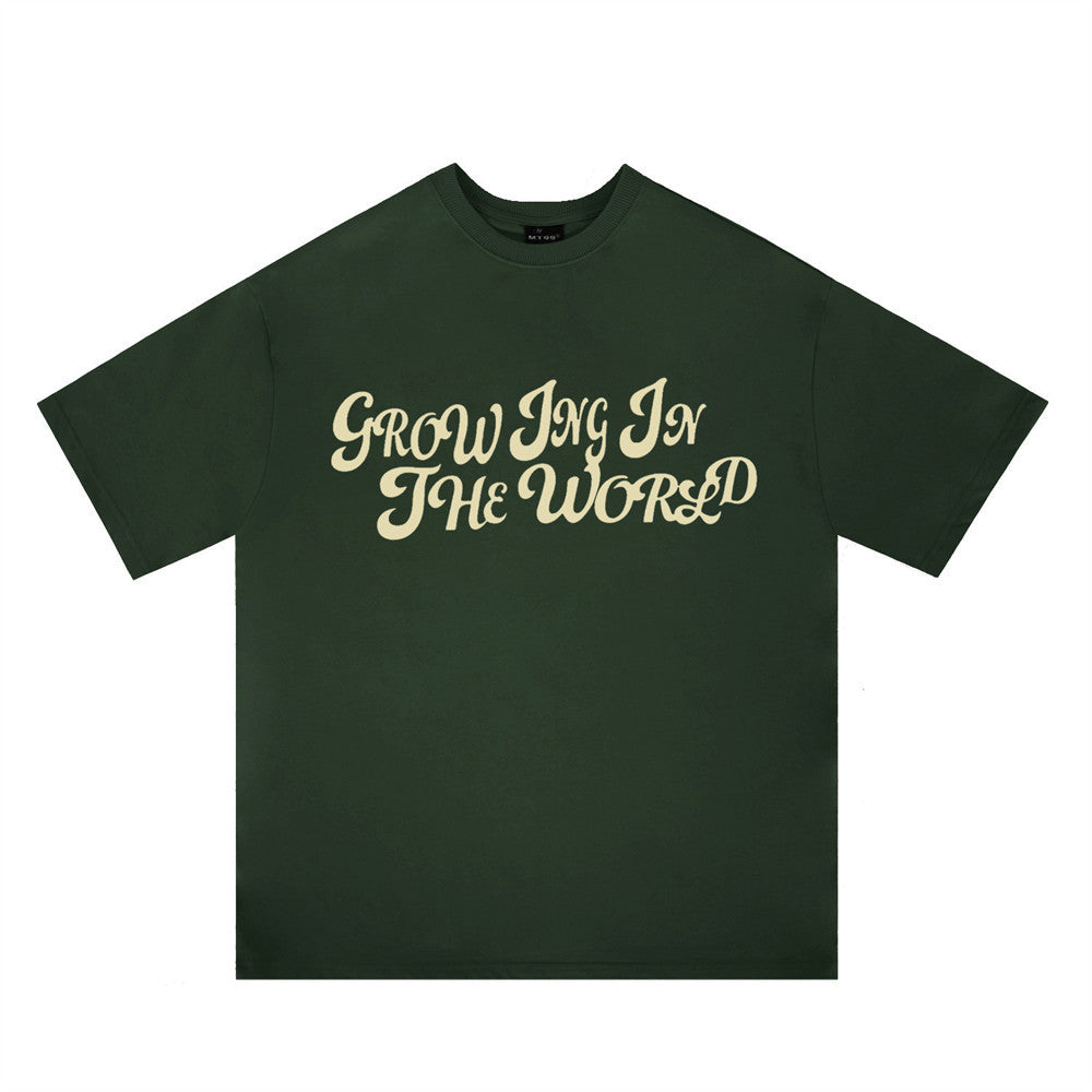 Letter Print Short-sleeve T-shirt Men