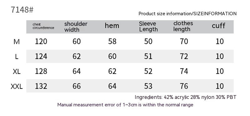 Retro Fashion Brand Contrast Color Letter Tassel Sweater Men