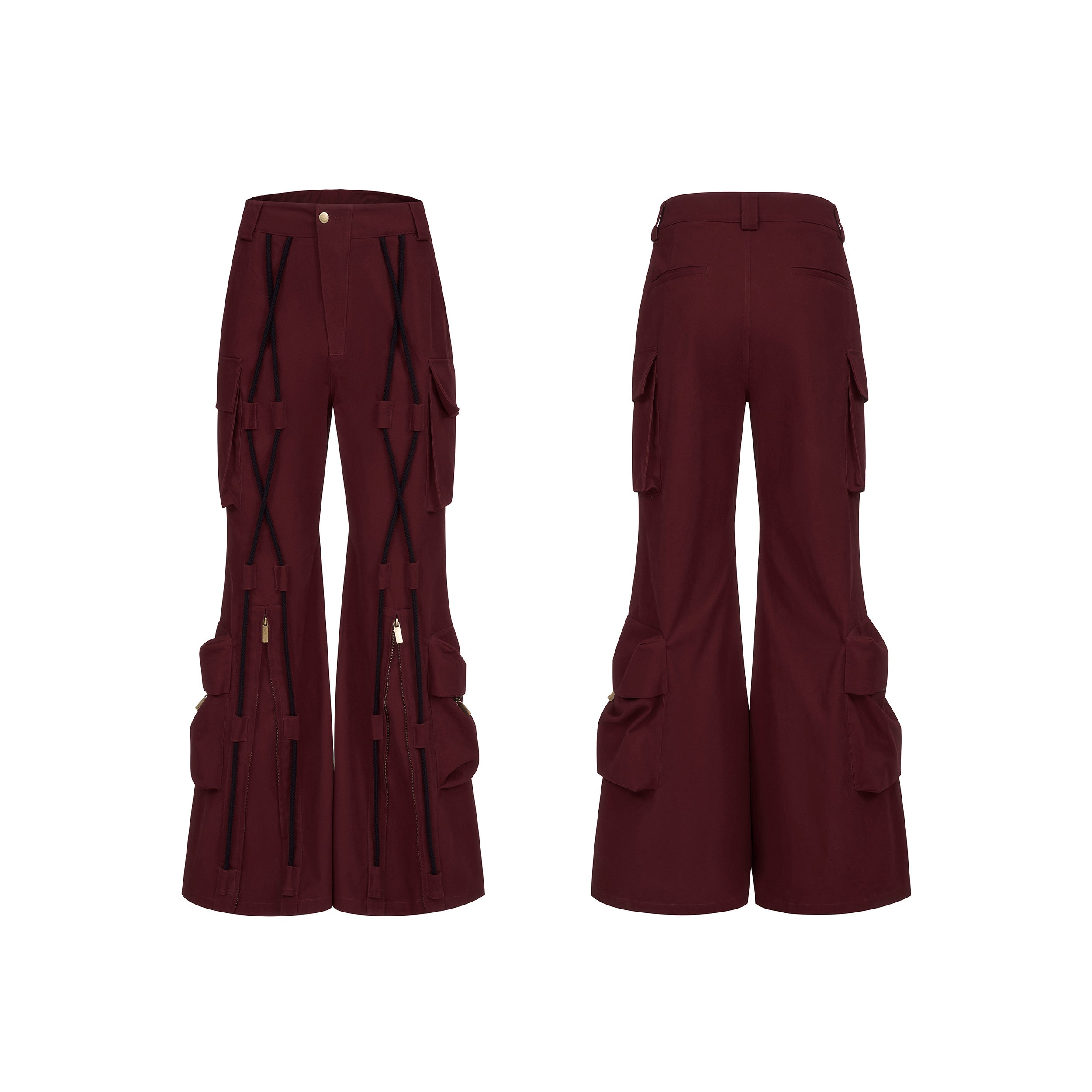 Design Sense Rope Casual Pants Deconstruction