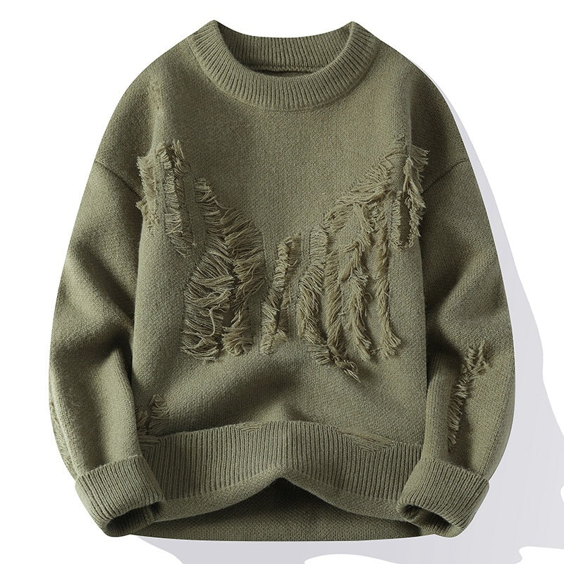 Autumn And Winter Thickened Warm Ripped Men