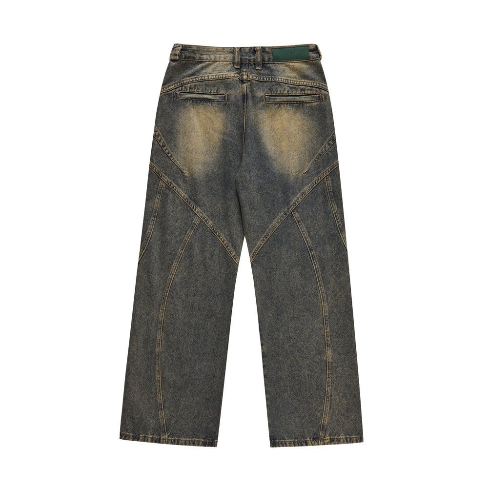 Fashion Personality Wide Leg Jeans Men