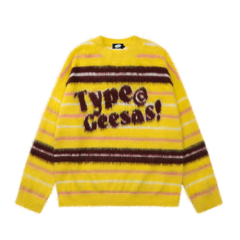 Idle Style Color Matching Sweater Men And Women