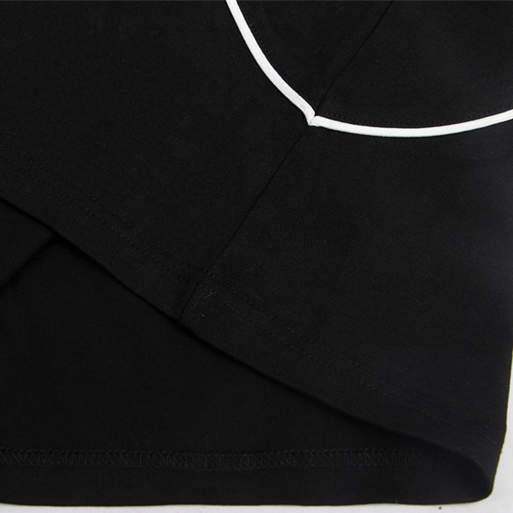 Street Fashion Embroidered Letter Crew Neck Sweater For Men