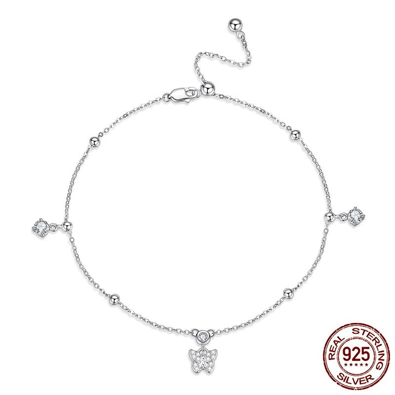 Adjustable Simple All-match Butterfly Anklet Ornament