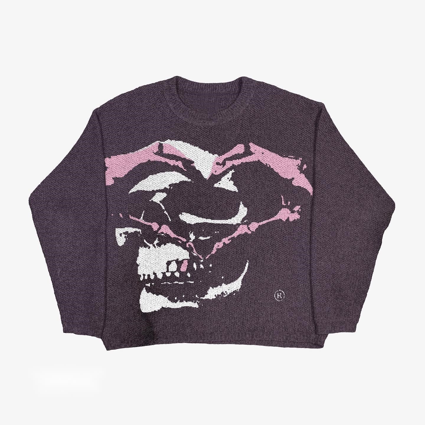 Men's Creative Pattern Printing Loose Casual Sweater