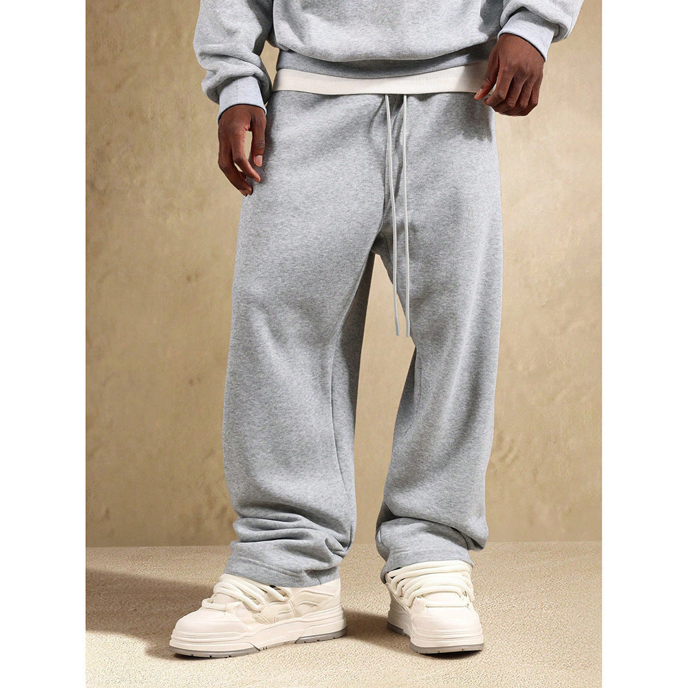 Men's Loose Hooded Sweater Casual Sweatpants Suit