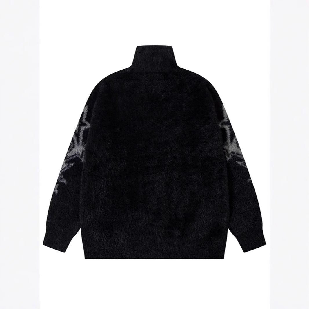 Polyester Fall Winter Men's Knitted Sweater