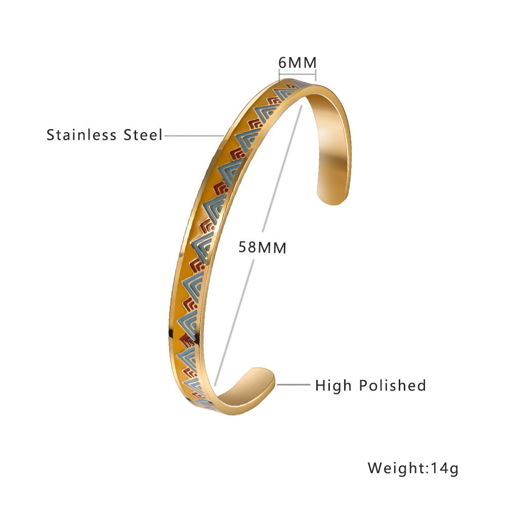 Non-fading Simple High-grade Stainless Steel Bracelet For Women