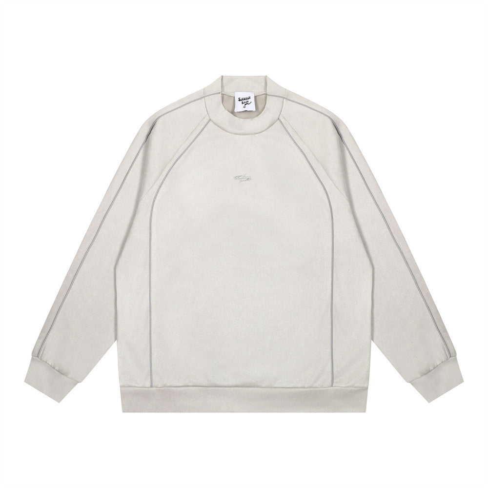 Fashion Outline Line Loose Sweater Men