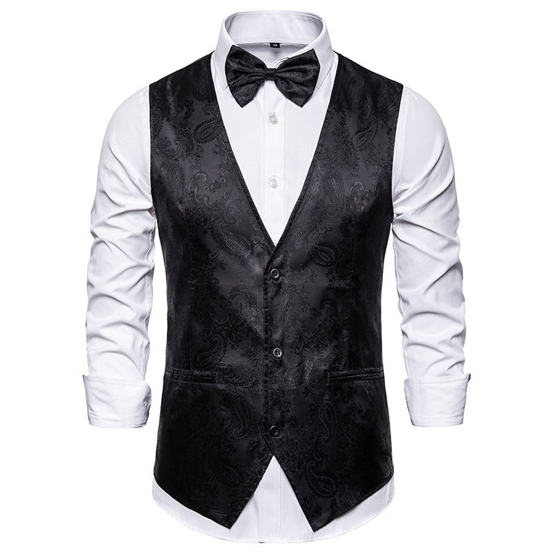 Men's Printed Sleeveless Vest Coat