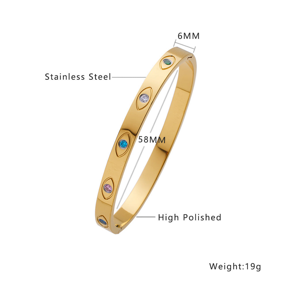 Non-fading Simple High-grade Stainless Steel Bracelet For Women