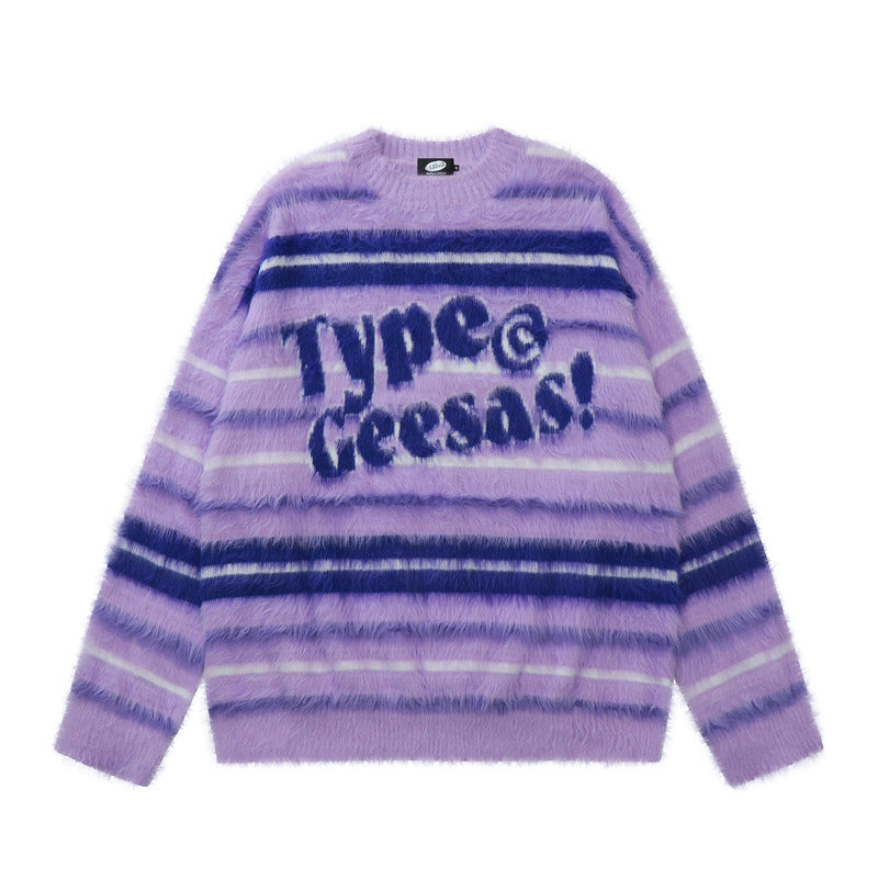 Idle Style Color Matching Sweater Men And Women