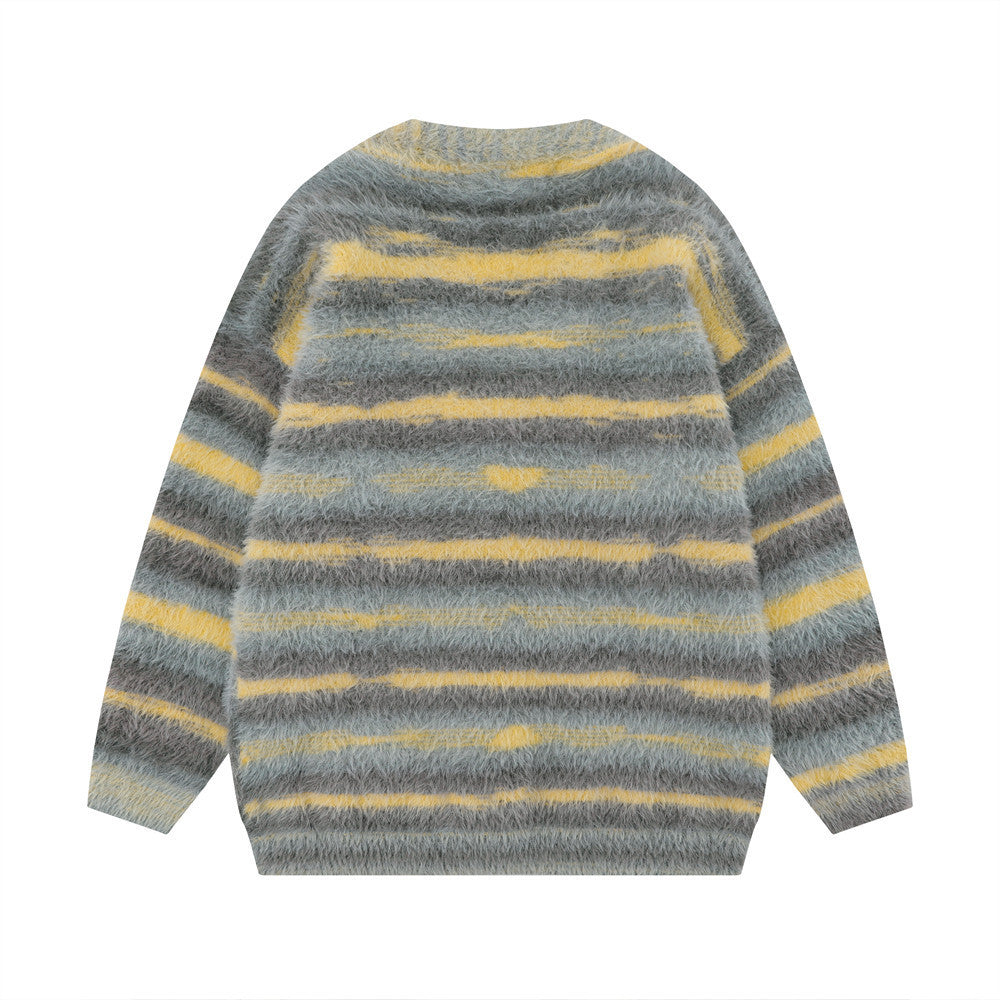 Fashionable Knitted Men's Sweater Coat