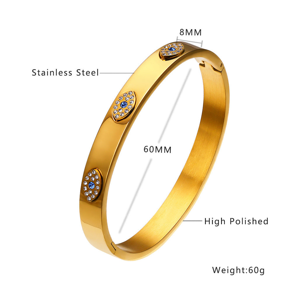 Non-fading Simple High-grade Stainless Steel Bracelet For Women