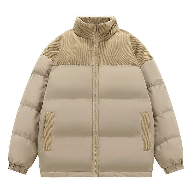 Winter Male New Cotton Clothing Thick Loose Hoodie Padded Coat