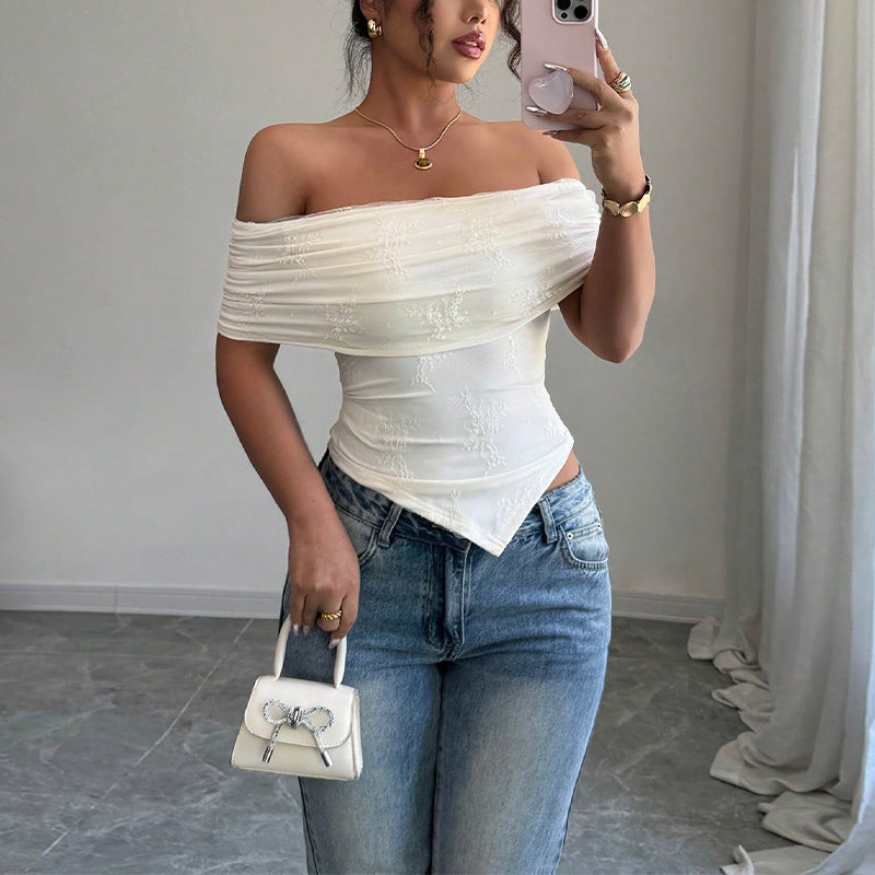 Sexy Word Strapless Tube Top Woman