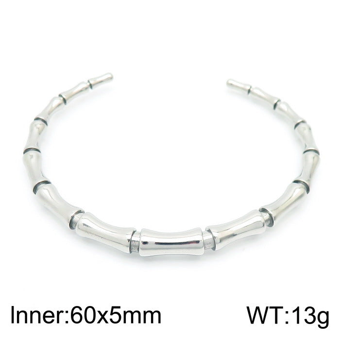 Titanium Steel Bamboo Bracelet Female Bracelet