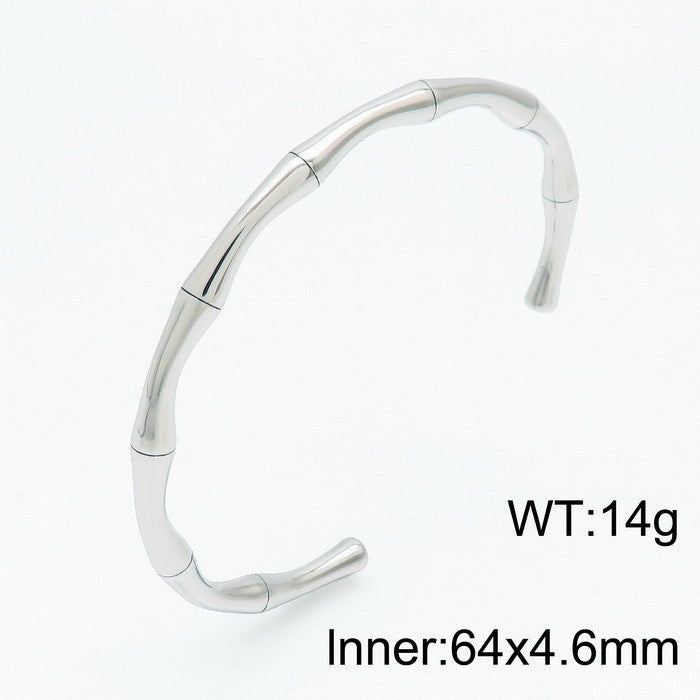 Titanium Steel Bamboo Bracelet Female Bracelet