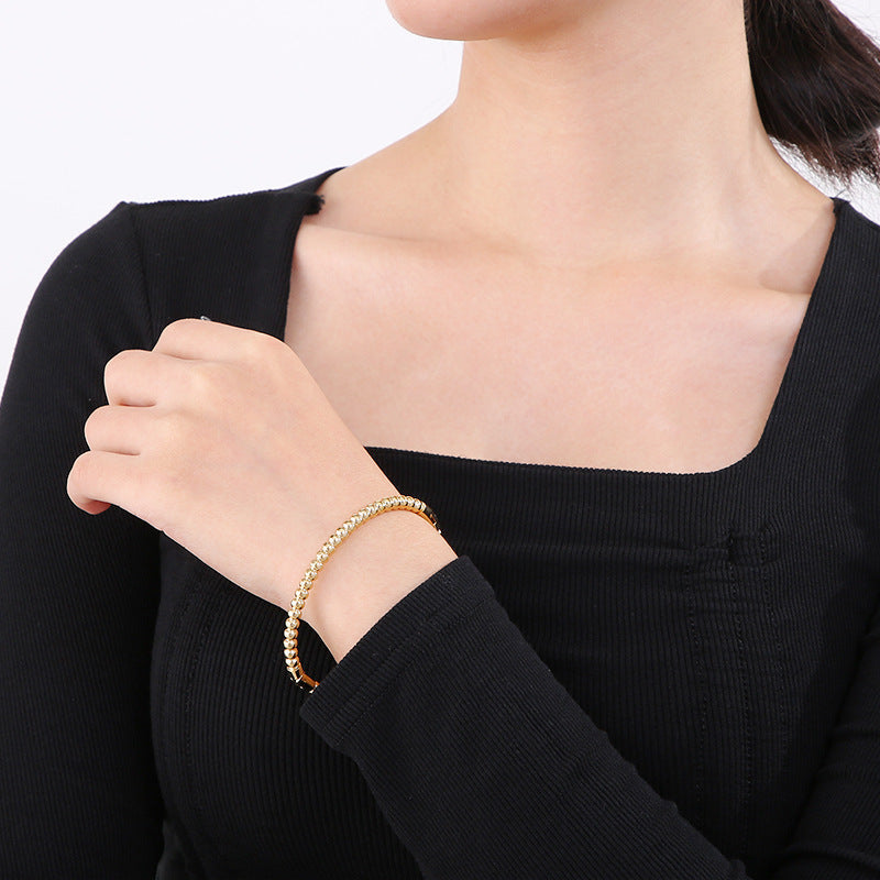 Titanium Steel Bamboo Bracelet Female Bracelet