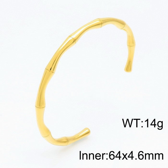 Titanium Steel Bamboo Bracelet Female Bracelet