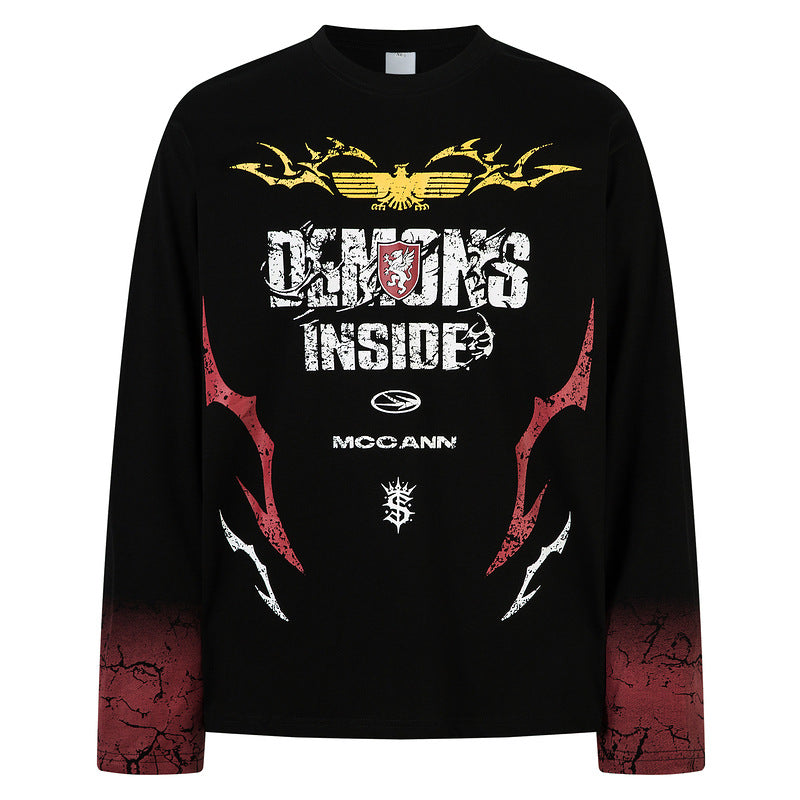 Fashion Letter Printing Men's And Women's Tops