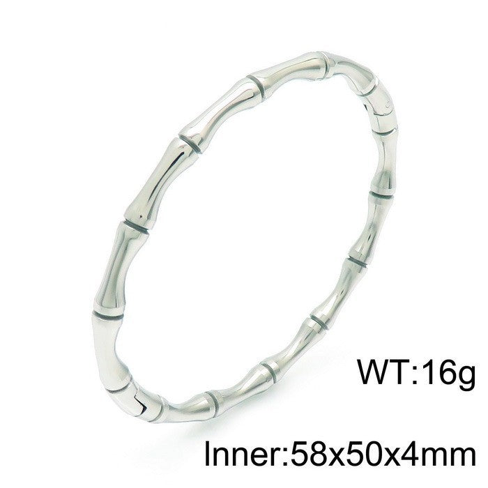 Titanium Steel Bamboo Bracelet Female Bracelet