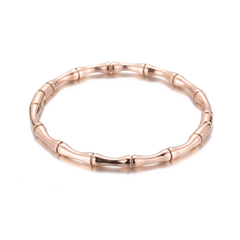 Titanium Steel Bamboo Bracelet Female Bracelet
