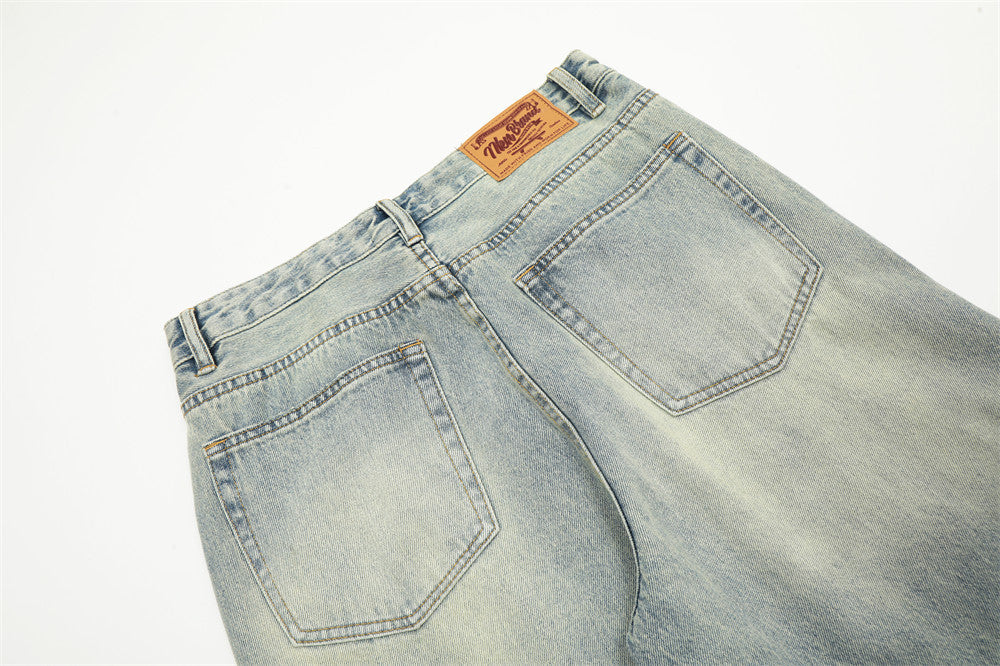 Fashion Light Color Washed Jeans Men