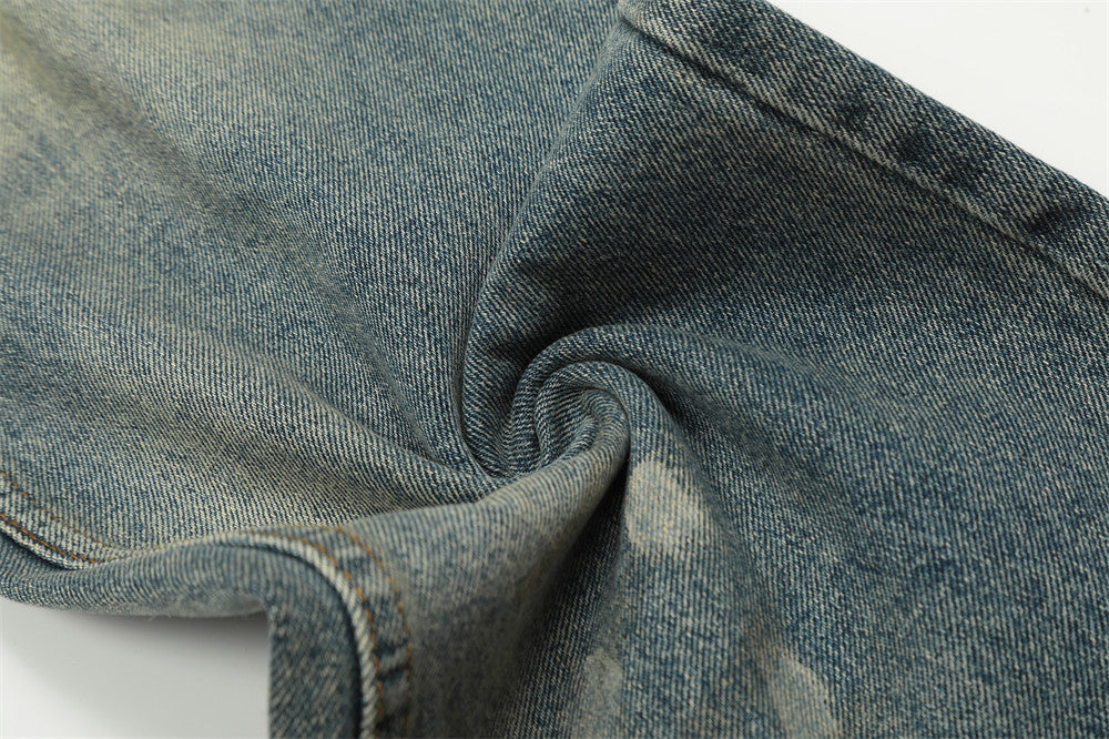 Fashion Personality Water Washed Hole Jeans For Men