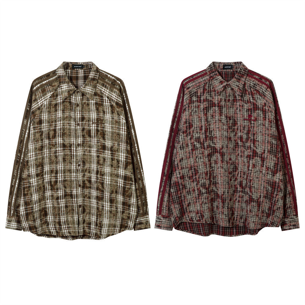 Vintage Fashion Tie-dye Wash Shirt For Men