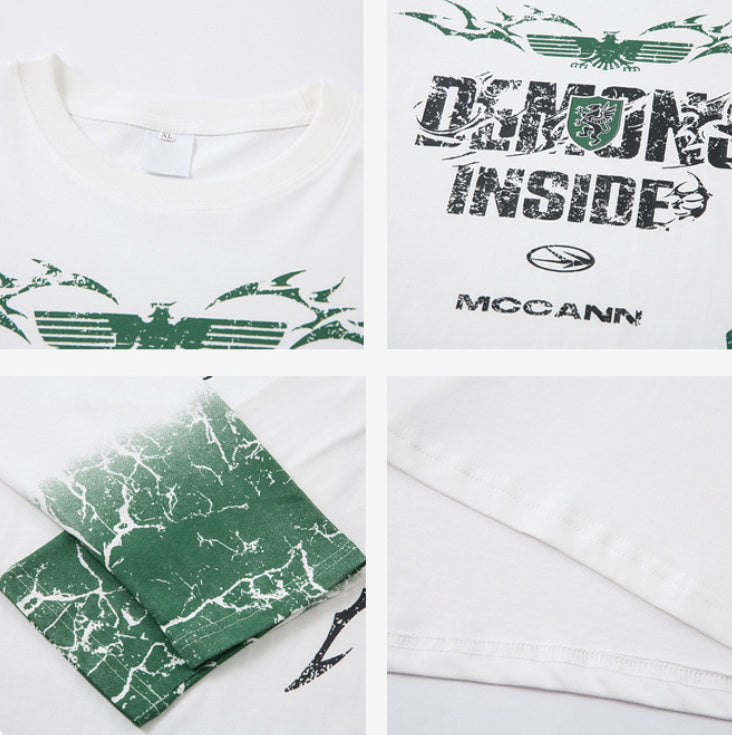 Fashion Letter Printing Men's And Women's Tops