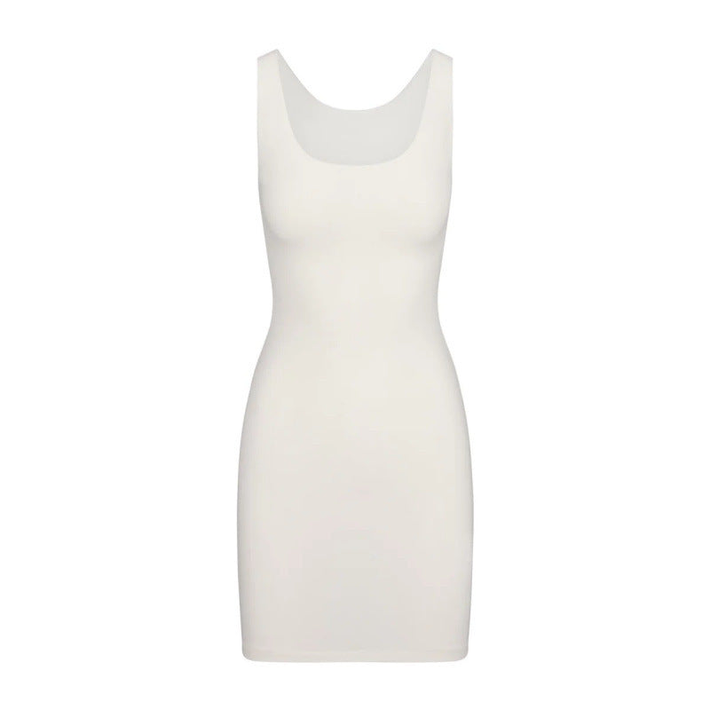 Hot Girl Tight Bottoming Seamless Classic Dress