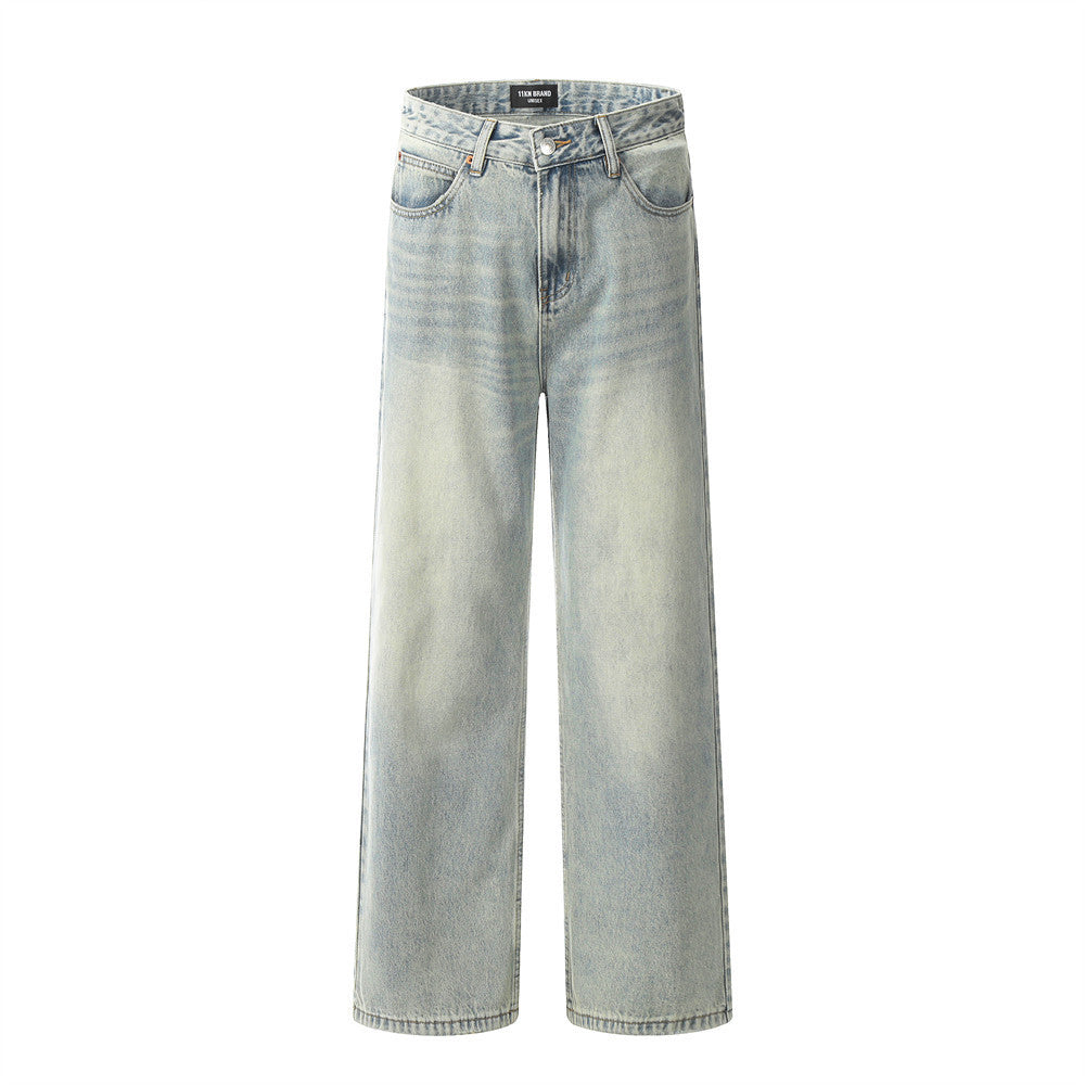 Fashion Light Color Washed Jeans Men