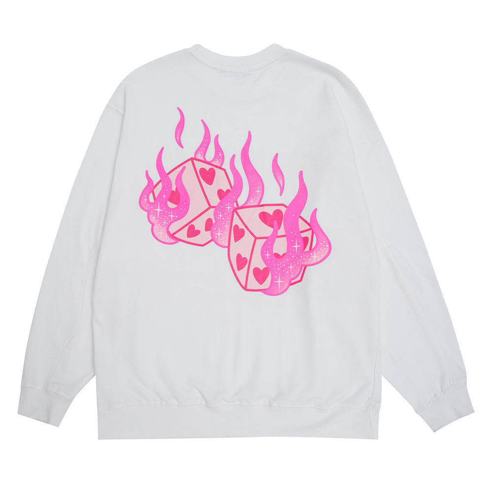 Loose Round Neck Long-sleeved Autumn Hoodless Pullover