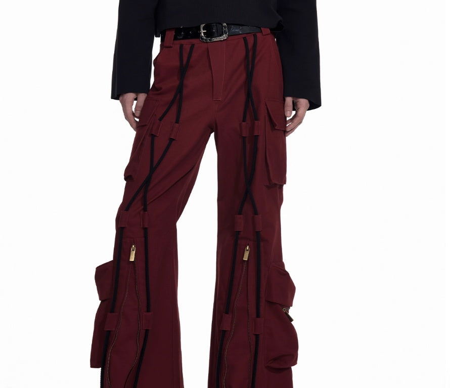 Design Sense Rope Casual Pants Deconstruction