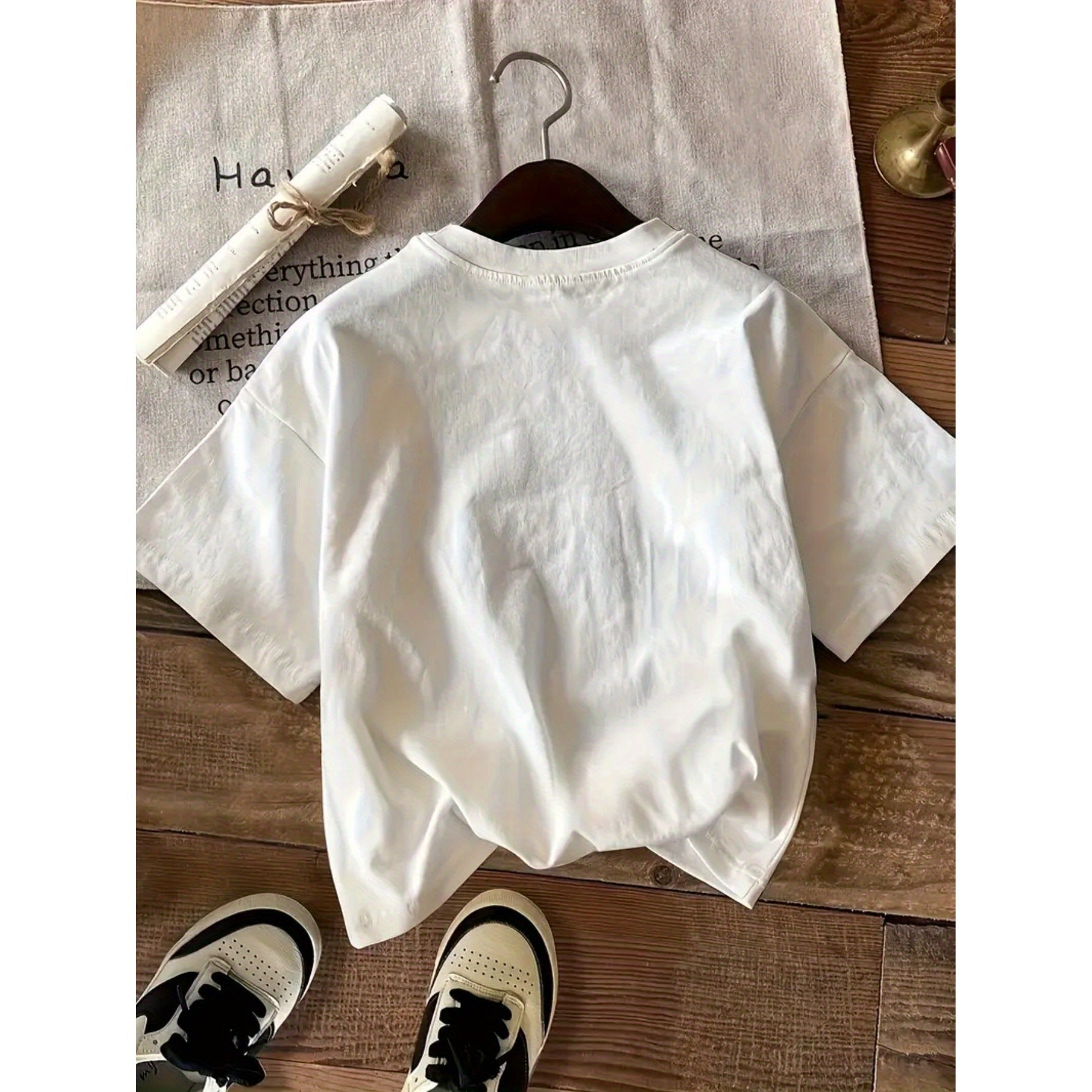 Women's Casual Loose Round Neck Short Sleeve