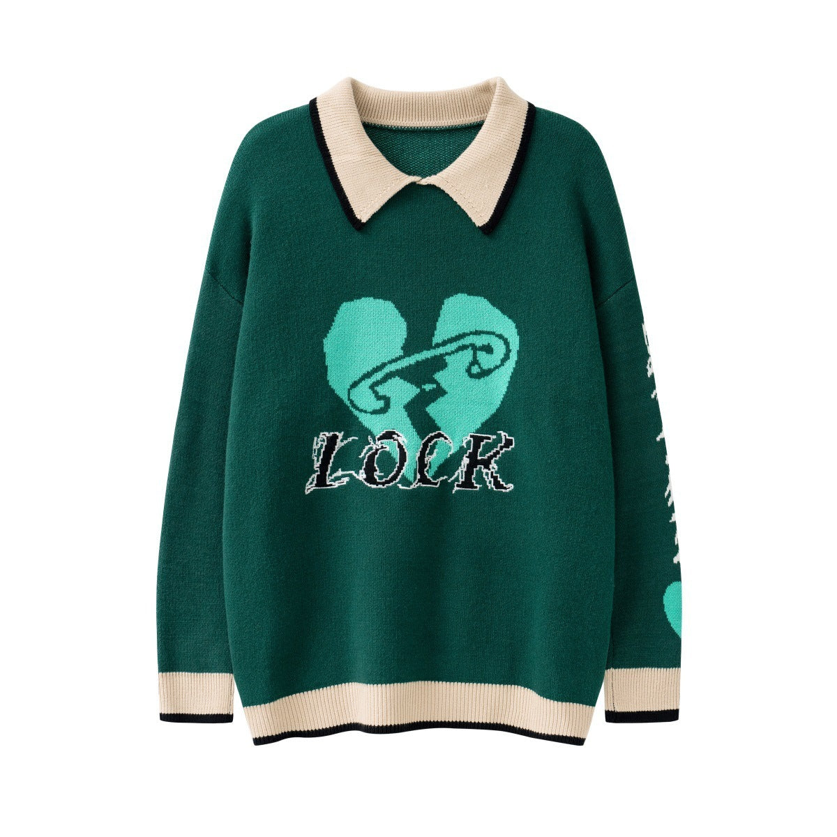 American Love Lapel  Sweater For Men And Women