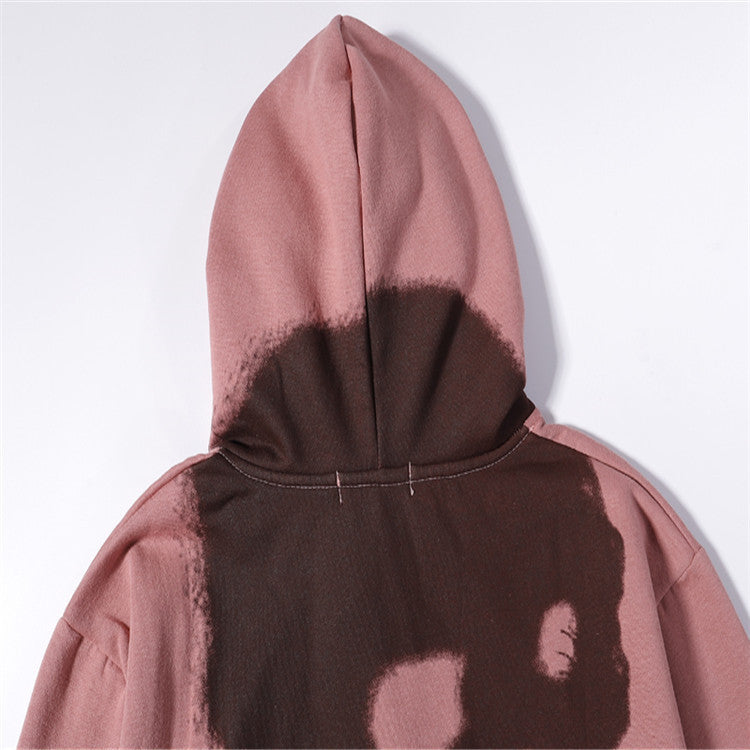 Hip-hop Three-dimensional Carousel Foam Printed Sweater