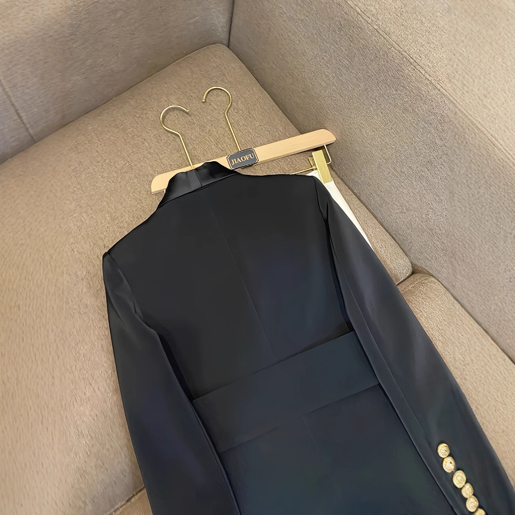 Double Breasted Elegant Slim Fit Elegant Versatile Lace-up Women's Coat