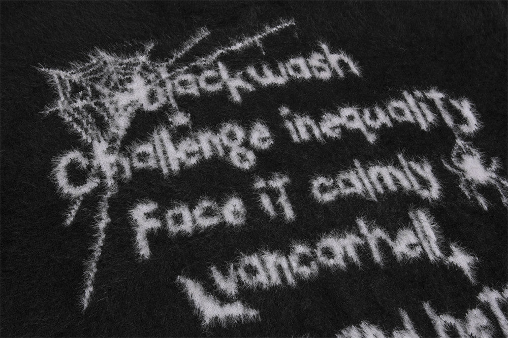 Spider Web Jacquard Sweater For Men