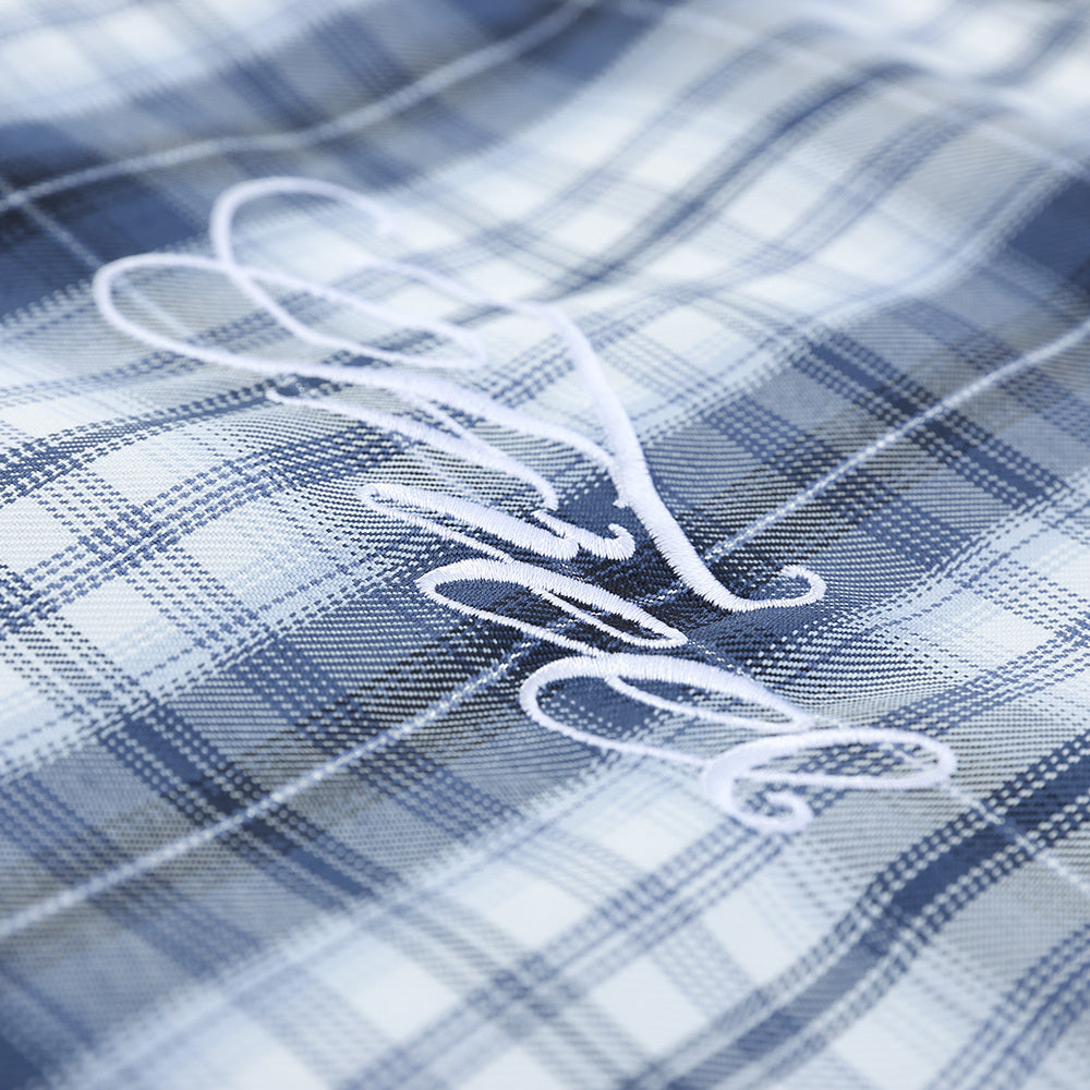 Plaid Short-sleeved Shirt For Men