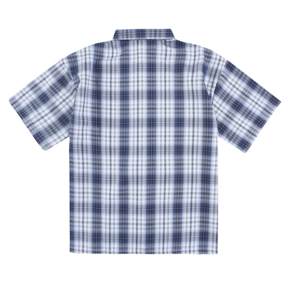 Plaid Short-sleeved Shirt For Men