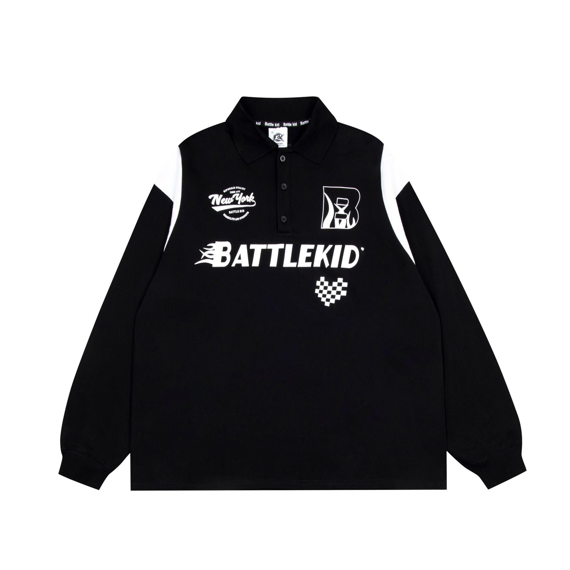 Racing Panel Hooded Sweater For Men And Women