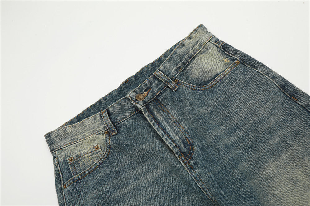 Fashion Personality Water Washed Hole Jeans For Men