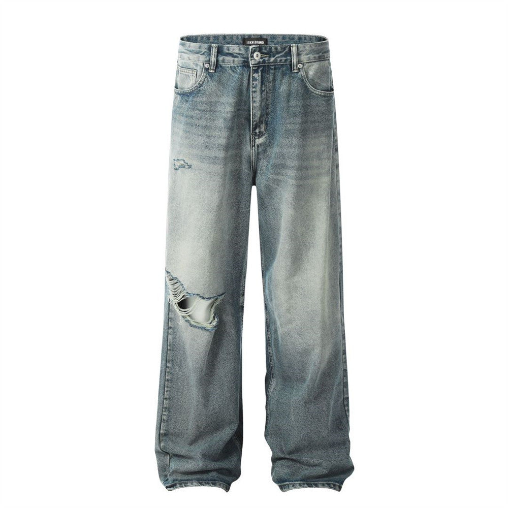 Fashion Ripped Cool Knee Jeans Men