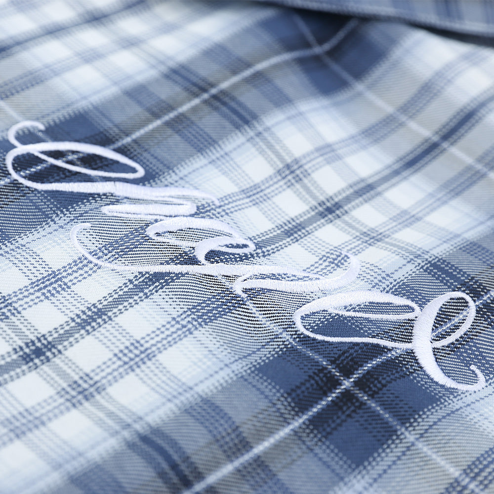 Plaid Short-sleeved Shirt For Men