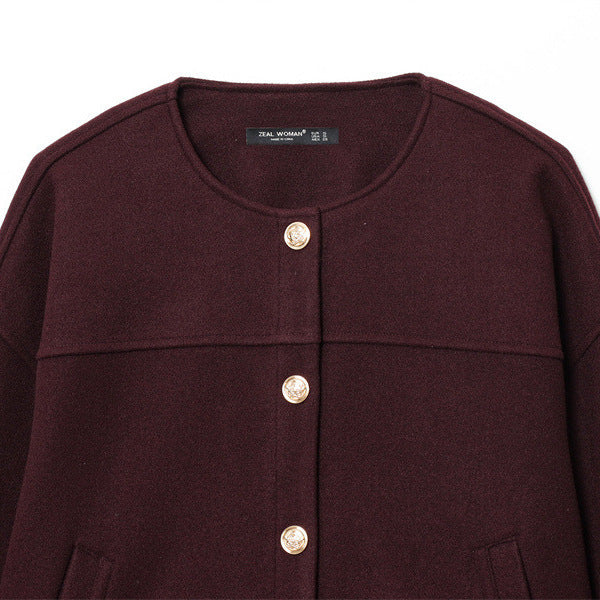 Women's Fashion Casual Loose Button Decoration Jacket Coat