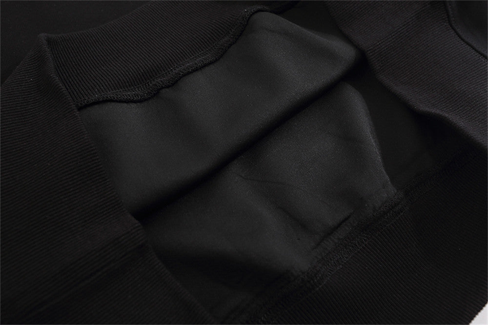 Stitching Half Zipper Hooded Sweater For Men