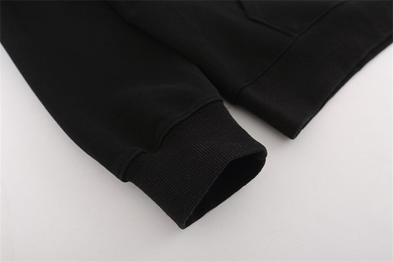 Gothic Letter Printed Hoodie Men