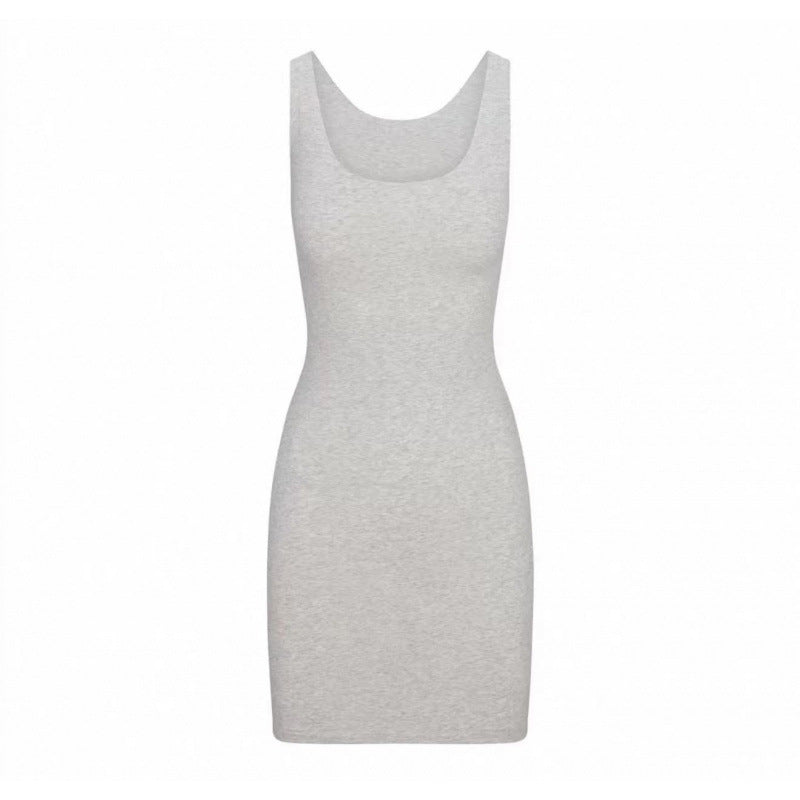 Hot Girl Tight Bottoming Seamless Classic Dress